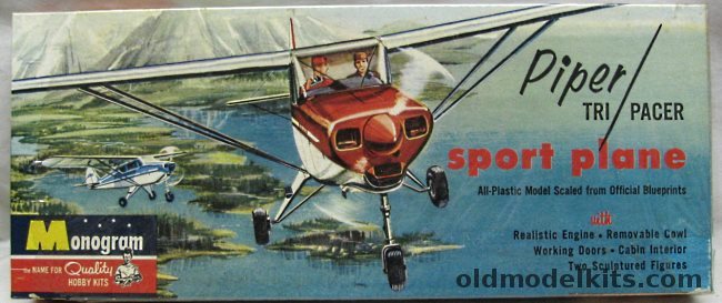 Monogram 1/32 Piper PA-22 Tri-Pacer - (Tripacer) - Four Star Issue, PA25 plastic model kit